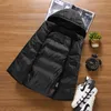 Gilet da uomo Gilet da uomo nuovo senza maniche invernale Gilet da uomo Gilet caldo con cappuccio spesso Gilet Homme