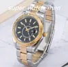 Multiple styles watch Mens automatic Mechanical watches 42mm Inner ring working full stainless steel Swim wristwatches sapphire luminous SKY calendar watch