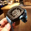 Multifunção Superclone relógios designer de relógios de pulso Mecânica de luxo de luxo assistir Richa Milles Wristwatch Designer Hollow Dial com original
