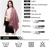 Scarves Winter Scarf Solid Thick Women Cashmere Neck Head Warm Hijabs Pashmina Lady Shawls And Wraps Bandana Tassel 221129