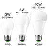 Dimmable LED BUB22 E27 LED 전구 하이트 밝기 980lm 흰색 RGB 전구 220 270 원격 제어가있는 각도