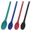 Dinnerware Sets Kitchen Silicone Spoon Large Long Handle Cooking Baking Heatproof Grade Utensils Kitchenware