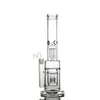 13,7 Zoll große Glasbong Perkolator Wasserpfeifen Wasserpfeifen Glas Wasserbongs Recycler Dab Rigs Rauchpfeife mit 18 mm Banger