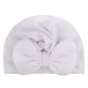 19x17 cm doux pour la peau bébé filles arcs casquettes couleur unie à la main nœud papillon enfant en bas âge chapeau enfants accessoires cadeau d'anniversaire