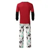 Męskie dresy świąteczne ubrania 2022 Red Red Merry Pajamas Family Man Man Daddy Sleepwear Pikamas Suit 19 Sep11