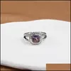 Pierścienie pasmowe pierścienie drutowe pryzmatyczne czarne damskie moda sier platowane mikro diamenty modne styl wszechstronny dostawa DHGA260R