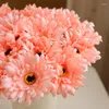 Декоративные цветы 15 штук искусственной цветочной симуляции хризантемы шелк короткий ветвь Маленькая домашняя украшение для вечеринки