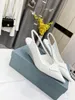 Sandaler Kvinnors h￶ga klackar ￖppen t￥ tjock h￤l Summer Sandaler Leather Designer Large Size Fashion Sexig Formal Wear Elegant Temperament Office Shoes-0005