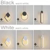 Lampes suspendues moderne nordique minimaliste blanc noir lampe Long fil Dimmable LED lumières plafond suspendu pour chevet salon décor