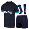 22 23 MarseilleS camisas de futebol MILIK maillot pé GUENDOUZI PAYET CLAUSS GERSON VERETOUT ALEXIS HARIT camisas de futebol Masculino Criança fora terceira casa 30º