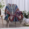 Housses de chaise Style américain coton canapé serviette paon papillon tissage couverture frangée gland couverture antidérapante 130 160 CM SP3774