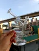 Bang en verre clair Narguilé Recycleur d'eau Brûleur à mazout Dab Rig Shisha Pipes pour fumer