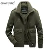 Mäns jackor Chaifenko Bomber Parka Coat Winter Warm Thick Fleece Fur Collar Military Brand Army Tactics 6xl 221129