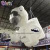 Buste d'astronaute publicitaire géant de 2,5 m de hauteur avec lumières LED gonflables de personnage d'astronaute de dessin animé gonflable sur le thème de l'espace pour la décoration, les jouets et le sport