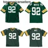 Jersey de football cousu 92 Reggie White 1993 Retro Rugby Jerseys Men Women Youth S-6XL