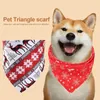 Dog Collars Wholesale Christmas Triangle Towel Adorable Pet Bandana Collar Puppy Cat Vest Cats Neck Decoration