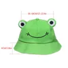 Bérets Creative Grenouille Grands Yeux Seau Chapeau De Pêche Cap Mignon Dessin Animé En Plein Air Vacances Solaire Femmes Filles D'été Plage Chapeaux Unisexe