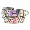 2022 Designer Belt BB Simon Belt Women's Thin Belt Inlaid med Rhinestone Handmade Hip Hop Punk Personality Street Trend Miss Säljare