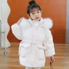 Down Coat Children Winter Down Cotton Jacket 2023 Fashion Girl Clothing Barn Kl￤der Tjock Park P￤ls Huven Snowsuit Ytterkl￤derrock 221128