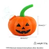 Smoking Accessories Pumpkin Shape Silicone Water Pipe Dab Rig Hookah Bong with Glass Bowl