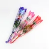 Wreaths Valentine's Day Party Supplies Led Colorful Cloth Rose Flower Luminous Flashing Wand Stick Decoration Bouquet Christmas Decor