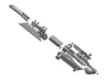 Naithawk Alien 유틸리티 나이프 접이식 절단기 아트 M390 Damascus Blade Titanium Alloy Handle 포켓 클립 MT8