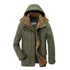 Mens Down Parkas Casual Jacket Fashion Winter Male Fur Trench Thick Overcoat Heated Jackets Cotton Warm Coats Longsleeved 221129