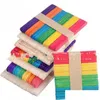 Eiscreme-Werkzeuge, DIY-Eiscreme-Sticks, MTI-Farben, Holz-Eis am Stiel-Stick für Kinder, manuell, Handarbeit, Kunst, Fabrik, Direktverkauf, 3Xs Vb Dh60M