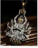 Pendentif Colliers De Mode Ton Argent Bouddha Patronus Avec Crâne Charme Collier Pour Hommes Vintage Gothique Punk Bijoux Goutte