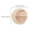 Articoli novità 1Pc Squisita decorazione da parete a forma di luna Decorazione da parete in legno Portaoggetti da parete Scaffali da appendere in legno Decorazione Decorazioni per la casa 221129