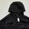 22FW Hooded Sweater Men's Loose Classic Metal Nylon Coat Couple Joker Hoodie M-2XL PJ026