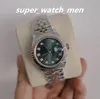 Lady's Watch Factory Sales Automatische beweging 28 mm dames roestvrij staal/ros￩goud blauw diamant diamtaal 279171 met doos/papieren saffier duiken horloge polshorloges