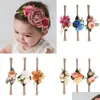 Headbands Europe Infant Baby Girls Floals Headband Kids Flower Crown P Ography Props Hair Band Simation Accessory Drop Delivery Jewe Dhdza