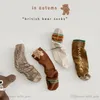 Socks Baby Accessories Autumn Letter Bear Medium Tube Horizontal Strip Three-Dimensional Lace Boys Girls E14949