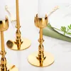 Candle Holders A037 Golden Holder Cup Decoration European Table Light Dinner Wedding Wrought Iron Metal