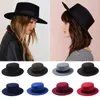 Berets Mistdawn Women Boater Hat Bowler Sailor Cap Wide Brim Flat Top Pork Pie Hats Unisex Outdoor Party Caps