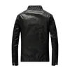 Мужские кожаные весенние куртки из искусственной кожи с воротником-стойкой, мотоциклетные повседневные облегающие пальто из искусственной кожи, верхняя одежда, ABZ174 221128