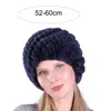 Boinas de peles hat mulheres russo malha de moda quente marca chapéus de inverno para
