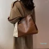 Evening Bags Square Stone Grain Tote For Office Women Shoulder Side Bag Vintage Ladies High Capacity Handbags And Purses