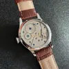 Relojes de pulsera Relojes para hombres 2022 Luxury Shanghai Hand Wind Reloj mecánico Simple Vintage 44mm Reloj de pulsera militar de acero inoxidable Reloj