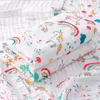 Детские пеленки пеленки одеяла новорожденные марлевые хлопчатобумажные обертывания малышки летние банные полотенца 6 слой кроваток крышка одеяла.