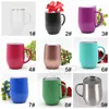 12 Unzen Edelstahl Kaffeetasse mit Deckelgriff Eierbecher Teebecher Wasserflasche Weingläser Doppelschicht Bierkrug Solid Tumbler BH8035 TYJ