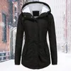Wo Fashion Women 's Deallened Warm Down 재킷 Long Winter Coat Hooded Parka 221129