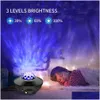 LED efeitos USB Star Night Light Music Starry Water Wave Lights