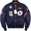 Mensjackor Aboorun Winter Fashion Ma1 Bomber Air Force Pilot Combat Down Cotton Coats for Man 221129