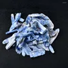 Decorative Figurines Natural Kyanite Thin Quartz Sheet Shape Blue Washed Crystal Gravel Gemstones Sed For Reiki Healing Original Crystals