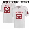 Custom NCAA NC State Wolfpack Il tuo nome S-6xl White Red 9 Bradley Chubb 17 Philip Rivers 16 Russell Wilson College Retro Football Jersey