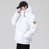 Mens Down Parkas Couples Letter Print Winter Jacket Men Thickened Warm Fashion Shiny Hooded Cotton Coat with Hood 221129