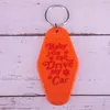 Porte-clés bébé, vous pouvez conduire ma voiture, étiquette de clé Orange, cadeau amusant et mignon