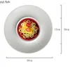 Plakalar Yaratıcı Seramik Yemek Yemekleri Tatlı Tepsi Modern Ev Yuvarlak Biftek Makarna Restoran Suşi Sashimi Dekorasyon